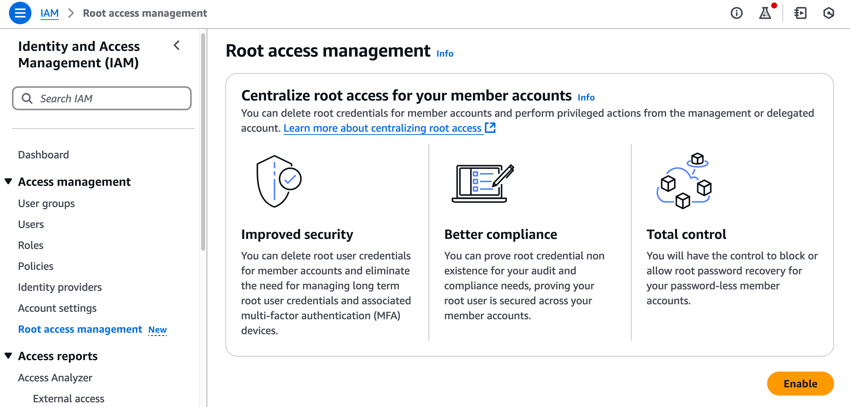 Centralize Root